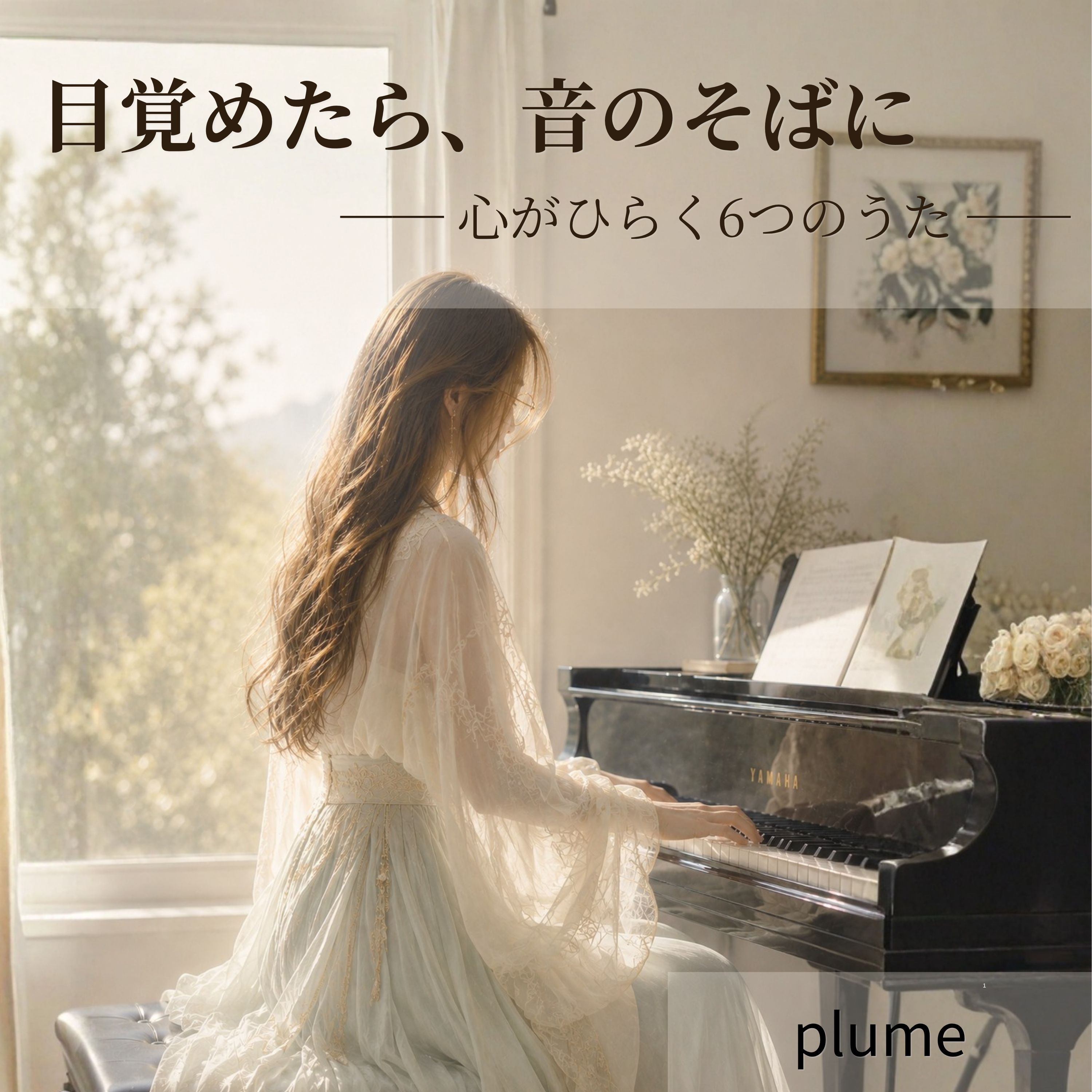 plume 1stミニアルバム『目覚めたら、音のそばに』ジャケット
